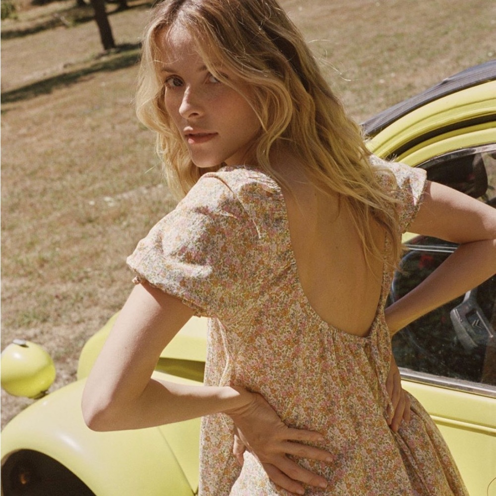 Oak Meadow Bloom Smock Dress NWOT